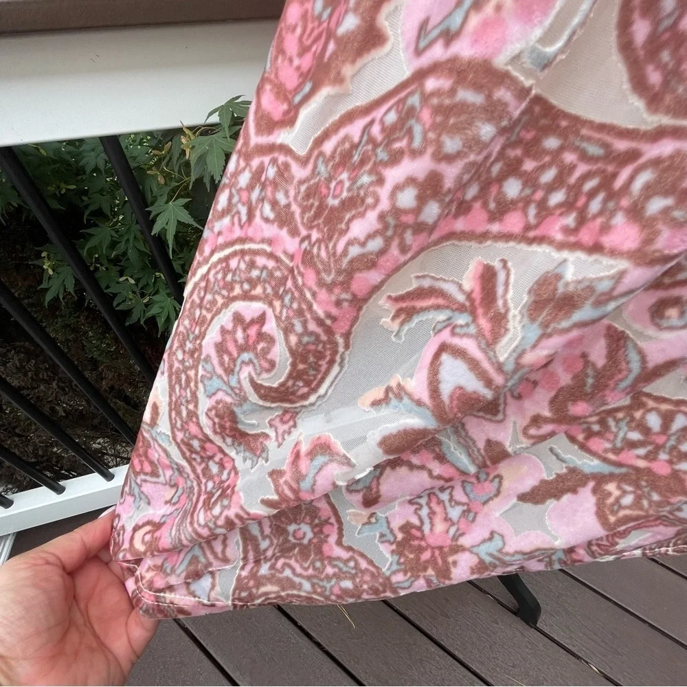 FREE People Velvet All The Time mini dress pink print size Small - Picture 10 of 14